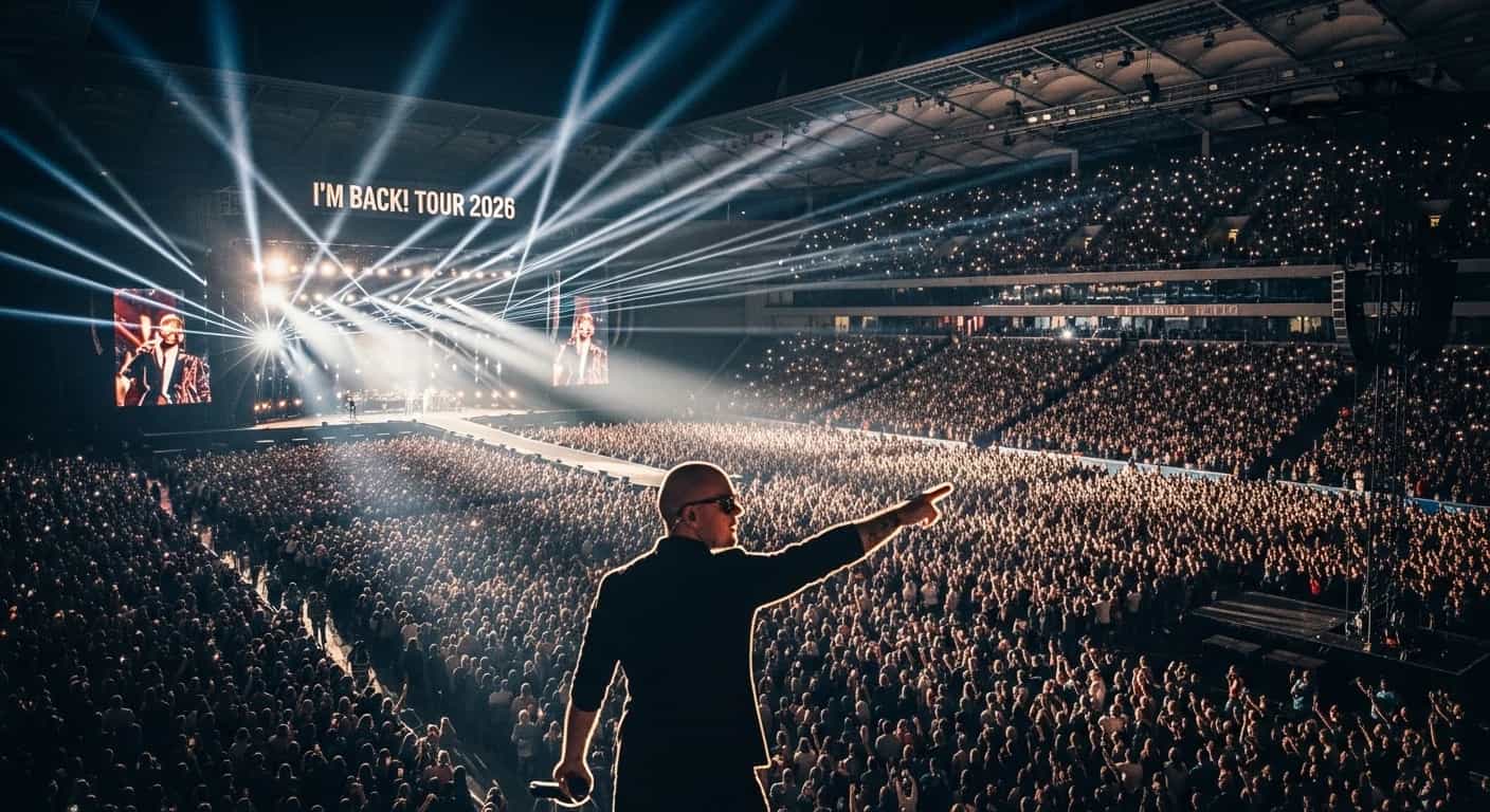 Pitbull ogłasza spektakularny koncert na PGE Narodowym w Warszawie w ramach trasy I'm Back! Tour 2026