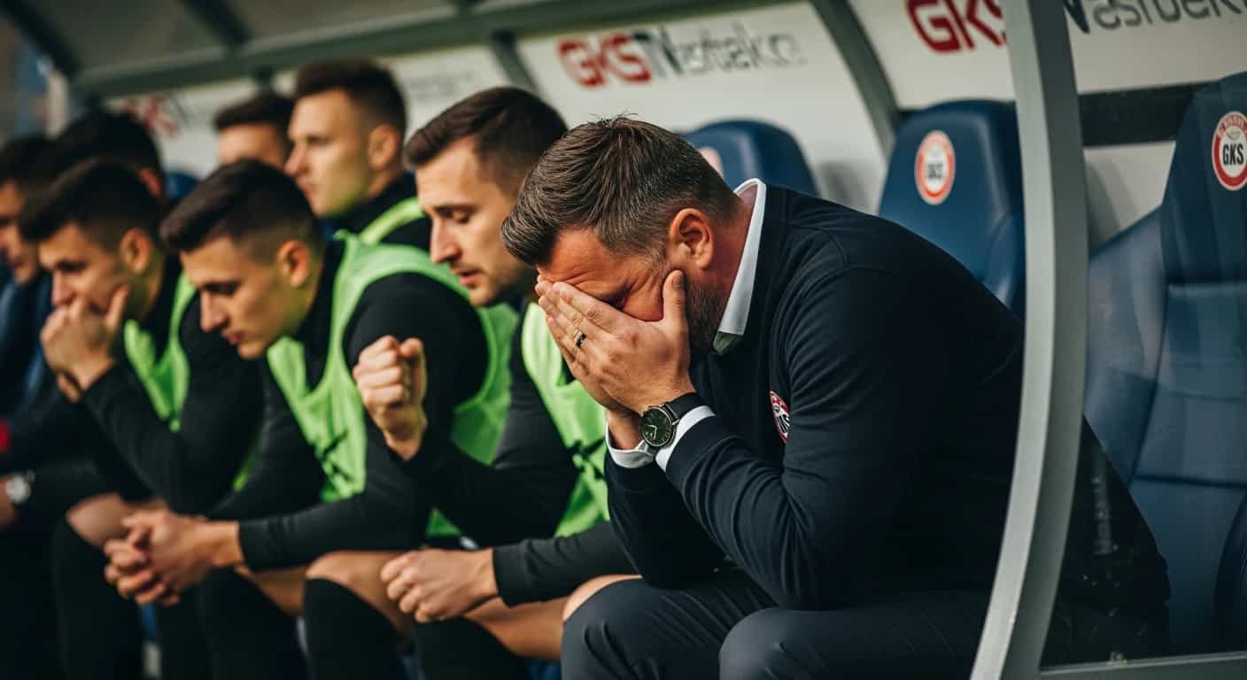 Druzgocąca porażka GKS Tychy z Miedzią Legnica - katastrofalny start Piszczka w roli trenera