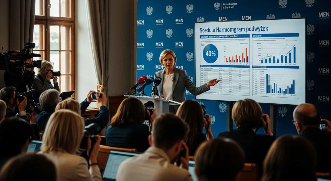 Nauczycielskie pensje wzrosną o 40 procent - MEN przedstawia harmonogram podwyżek