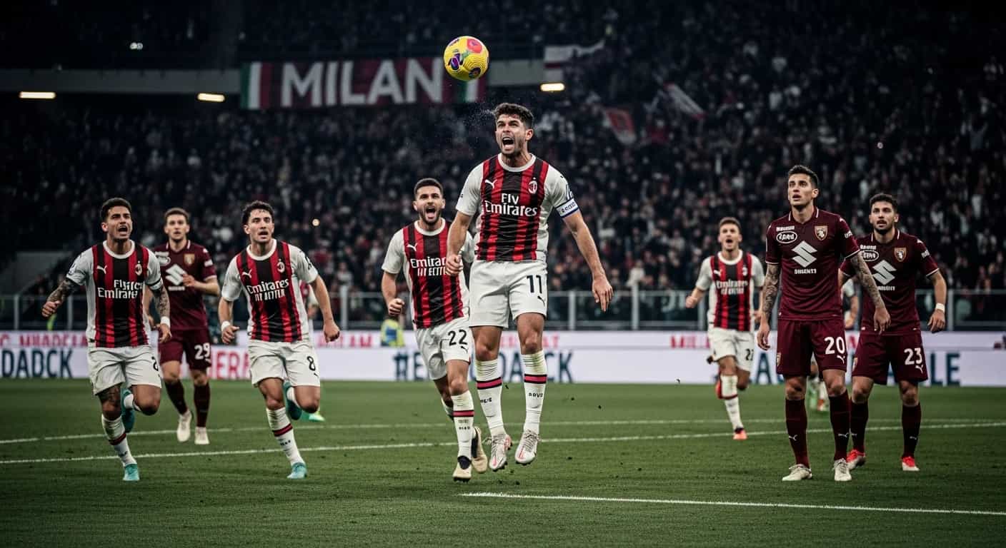 Milan pokonuje Torino 3-2 po dramatycznym zwrocie akcji - Pulisic bohaterem wieczoru