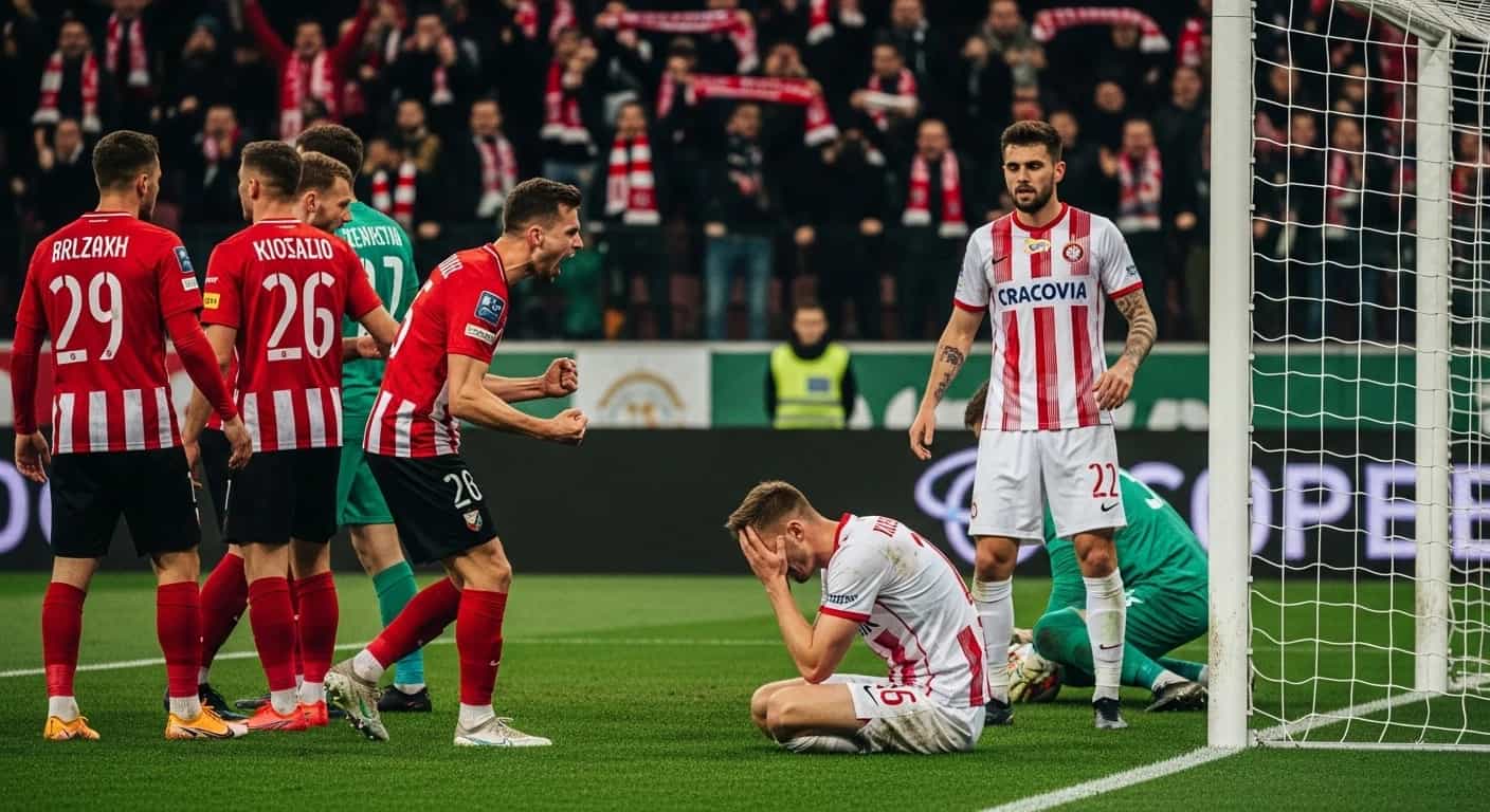 Dramatyczny finisz derbów Krakowa - Wisła wyrwała remis w ostatnich sekundach meczu