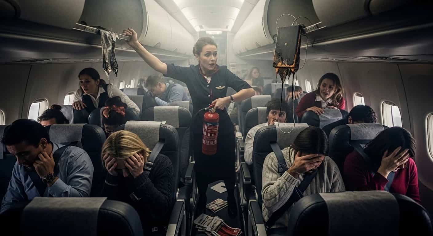 Panika na pokładzie Air China - pożar powerbanku zmusza do awaryjnego lądowania