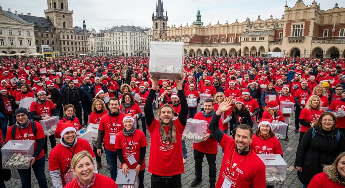 WOŚP 2026 - Rekordowa mobilizacja 120 tysięcy wolontariuszy na rzecz zdrowia dzieci