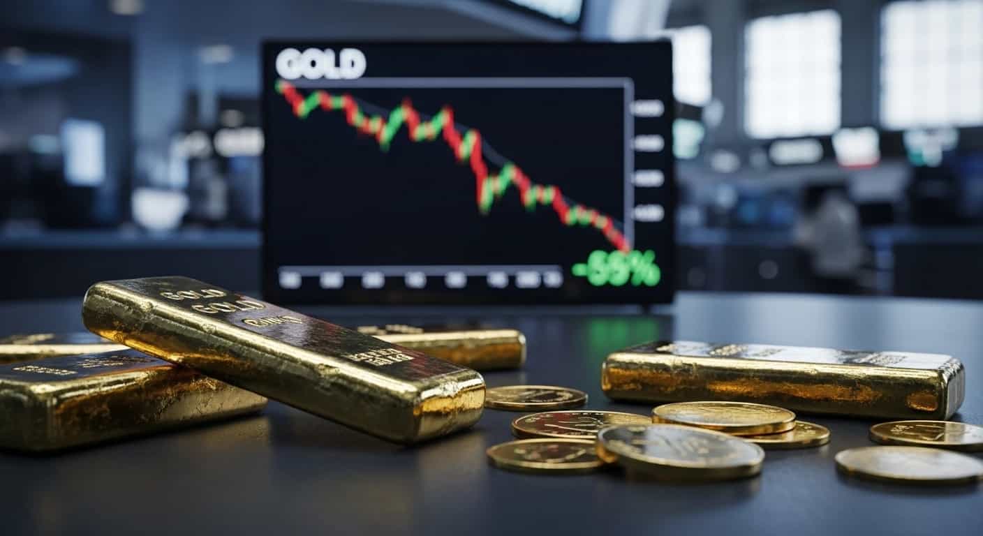 Kurs złota zanotował największy spadek od ponad dekady - koniec rekordowej hossy?