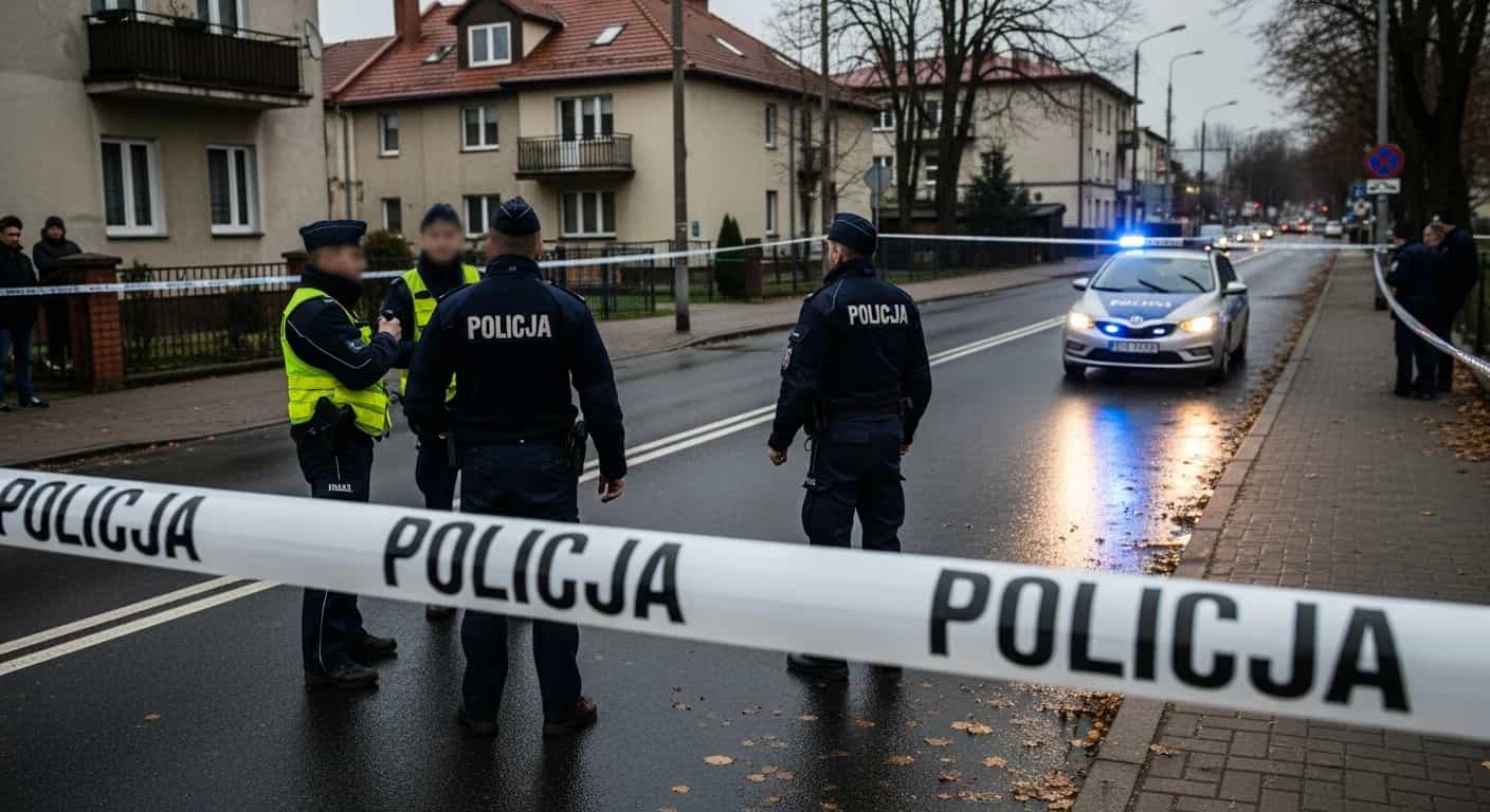 Tragiczny finał ataku nożownika w Myślenicach - 23-latek zginął po strzałach policji