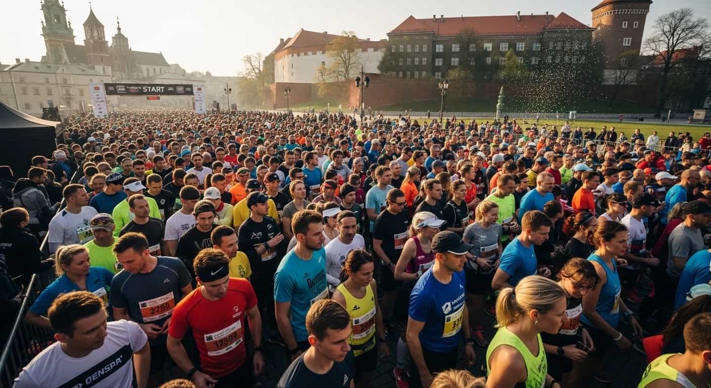Kraków przygotowuje się na rekordowy półmaraton - 16 tysięcy biegaczy na trasie królewskiej