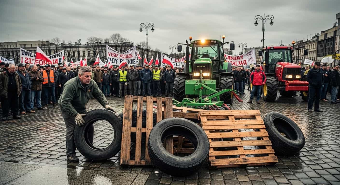 Rolnicy na barykadach - protesty przeciwko polityce UE zalewają polskie miasta