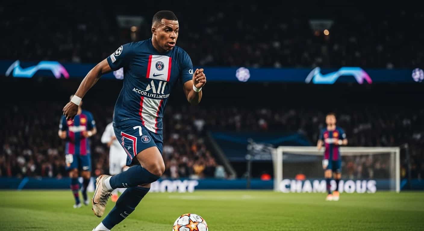 Mbaye błyszczy w meczu PSG przeciwko Barcelonie w Lidze Mistrzów