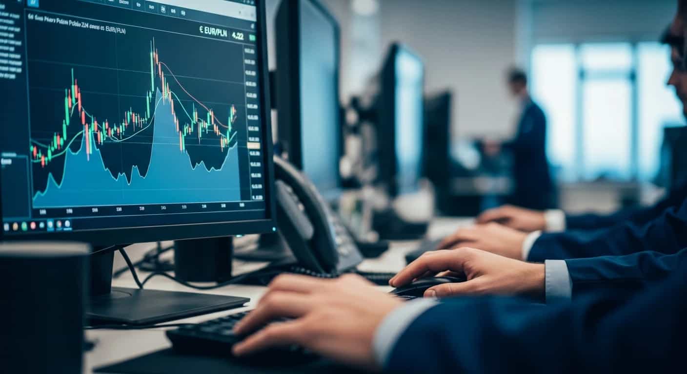 Kurs euro stabilizuje się na poziomie 4,22 złotego - analiza notowań walutowych z grudnia 2025