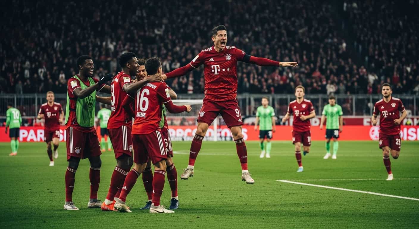 Bayern Monachium rozgromił VfL Wolfsburg 6:1 w 16. kolejce Bundesligi