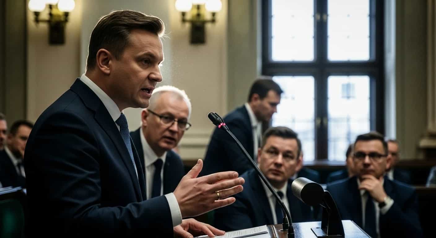 Skandal w Sejmie - Paweł Śliz wulgarnie o Tomaszu Zimochu przy włączonym mikrofonie