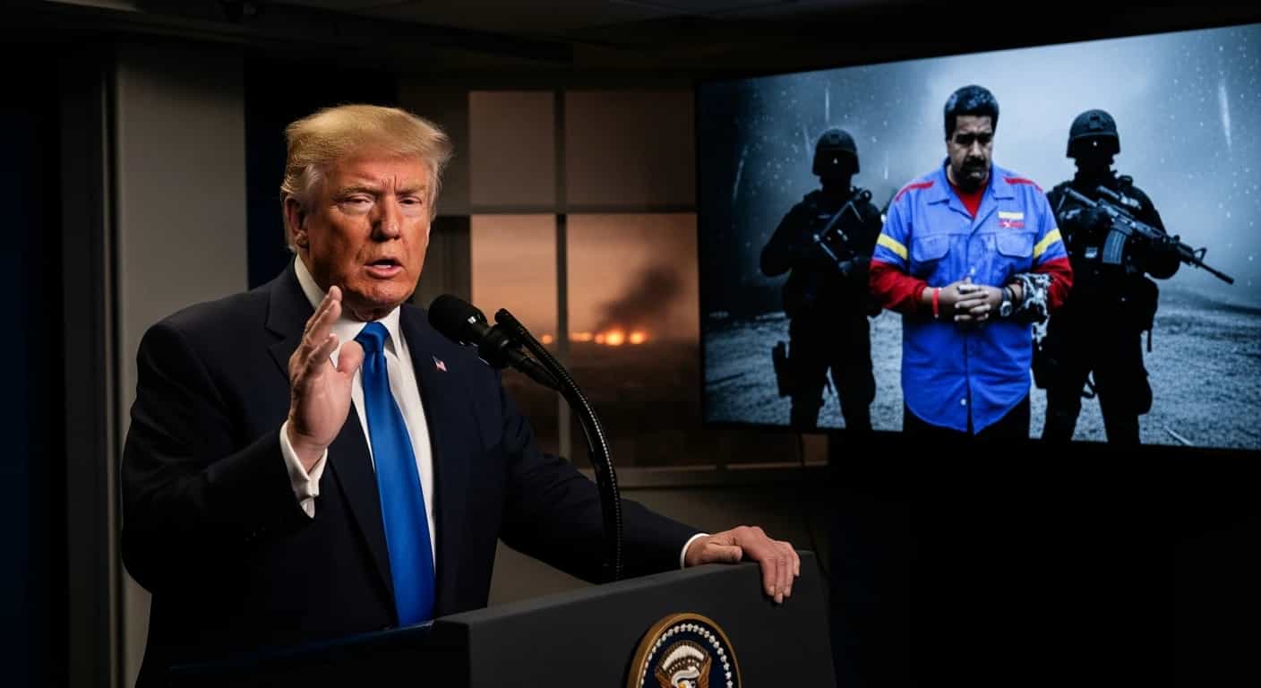 Trump ogłasza schwytanie Maduro po nocnych atakach na Caracas