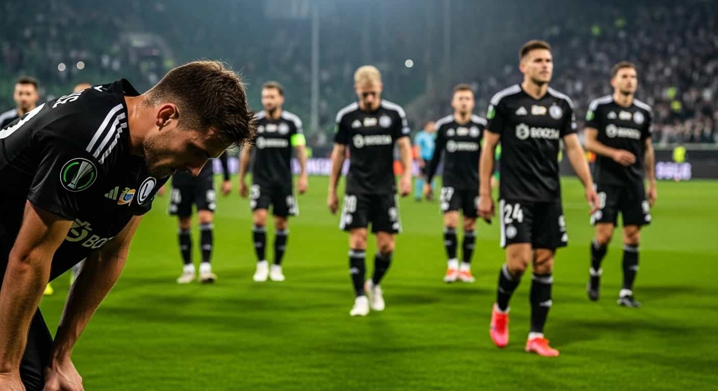 Legia Warszawa przegrywa na start Ligi Konferencji - eksperymentalna jedenastka zawodzi