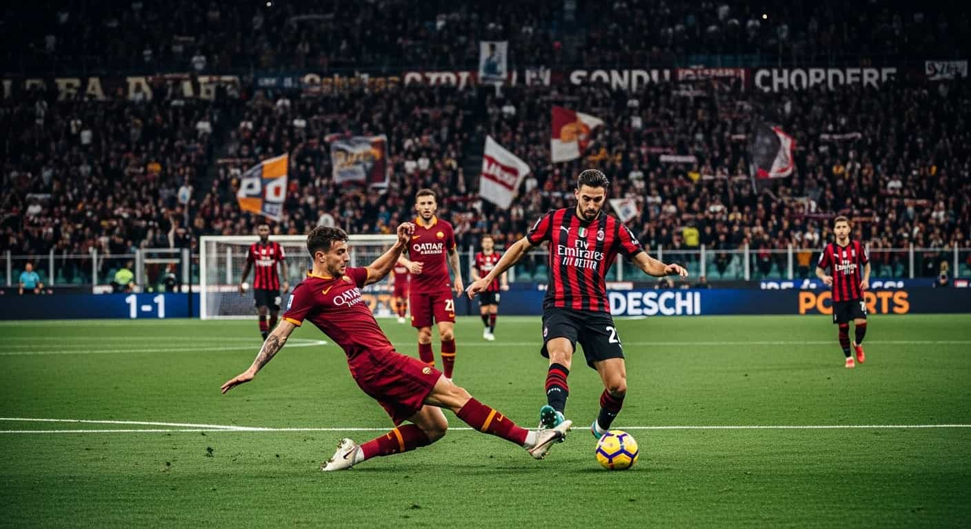Roma remisuje z Milanem 1:1 w emocjonującym hicie Serie A