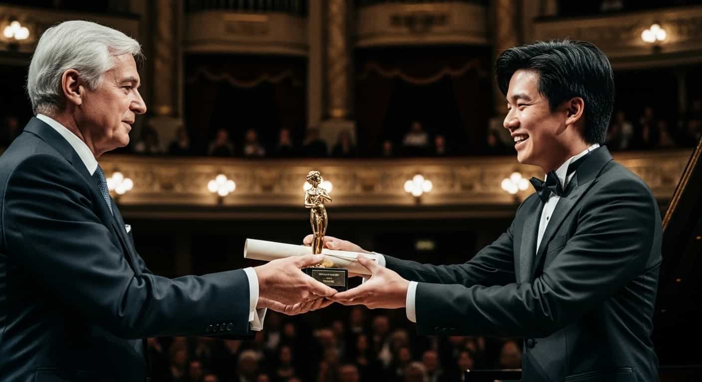Eric Lu triumfuje w XIX Konkursie Chopinowskim - Amerykański pianista odbiera nagłowną nagrodę z rąk prezydenta Nawrockiego