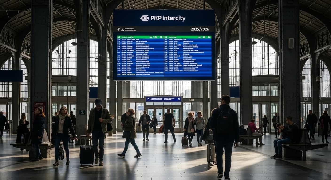 PKP Intercity wprowadza rewolucyjne zmiany w rozkładzie jazdy na sezon 2025/2026
