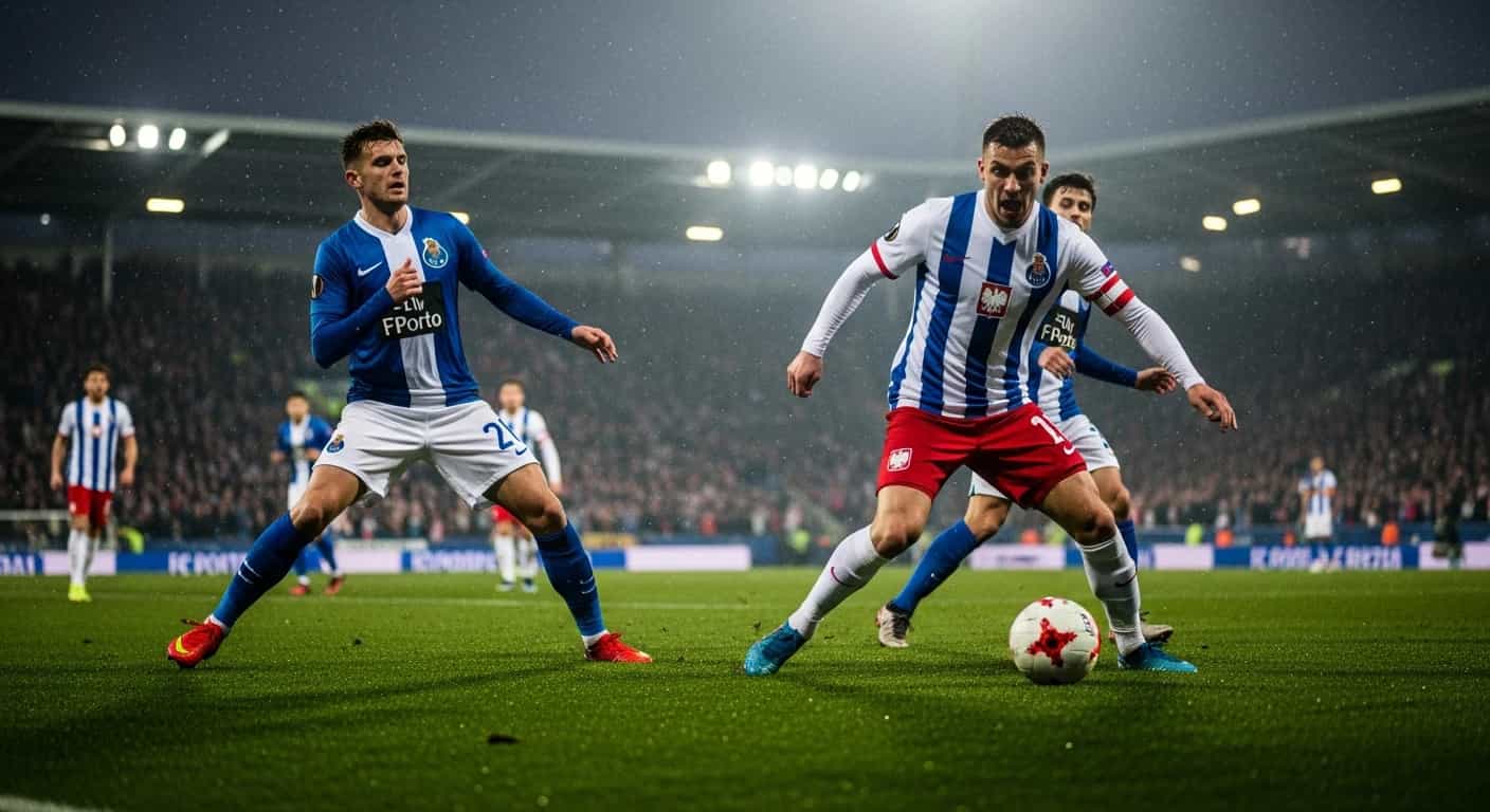 Viktoria Pilzno prowadzi z FC Porto 1:0 po pierwszej połowie - Polacy walczą o awans w Lidze Europy