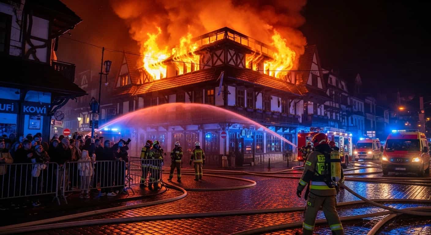 Dramatyczny pożar restauracji na zakopiańskich Krupówkach - dwie kobiety hospitalizowane