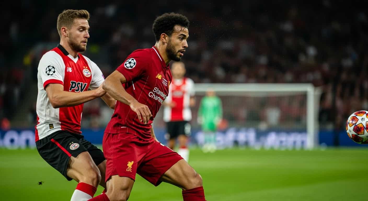 Liverpool wyrównuje z PSV po wczesnej stracie gola w Lidze Mistrzów