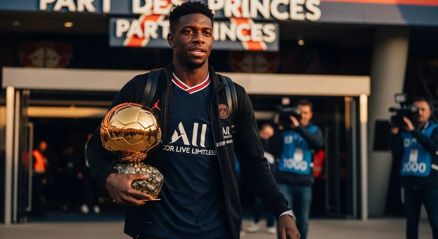 Dembélé wraca do PSG po zdobyciu Złotej Piłki przed kluczowym meczem z Bayer Leverkusen