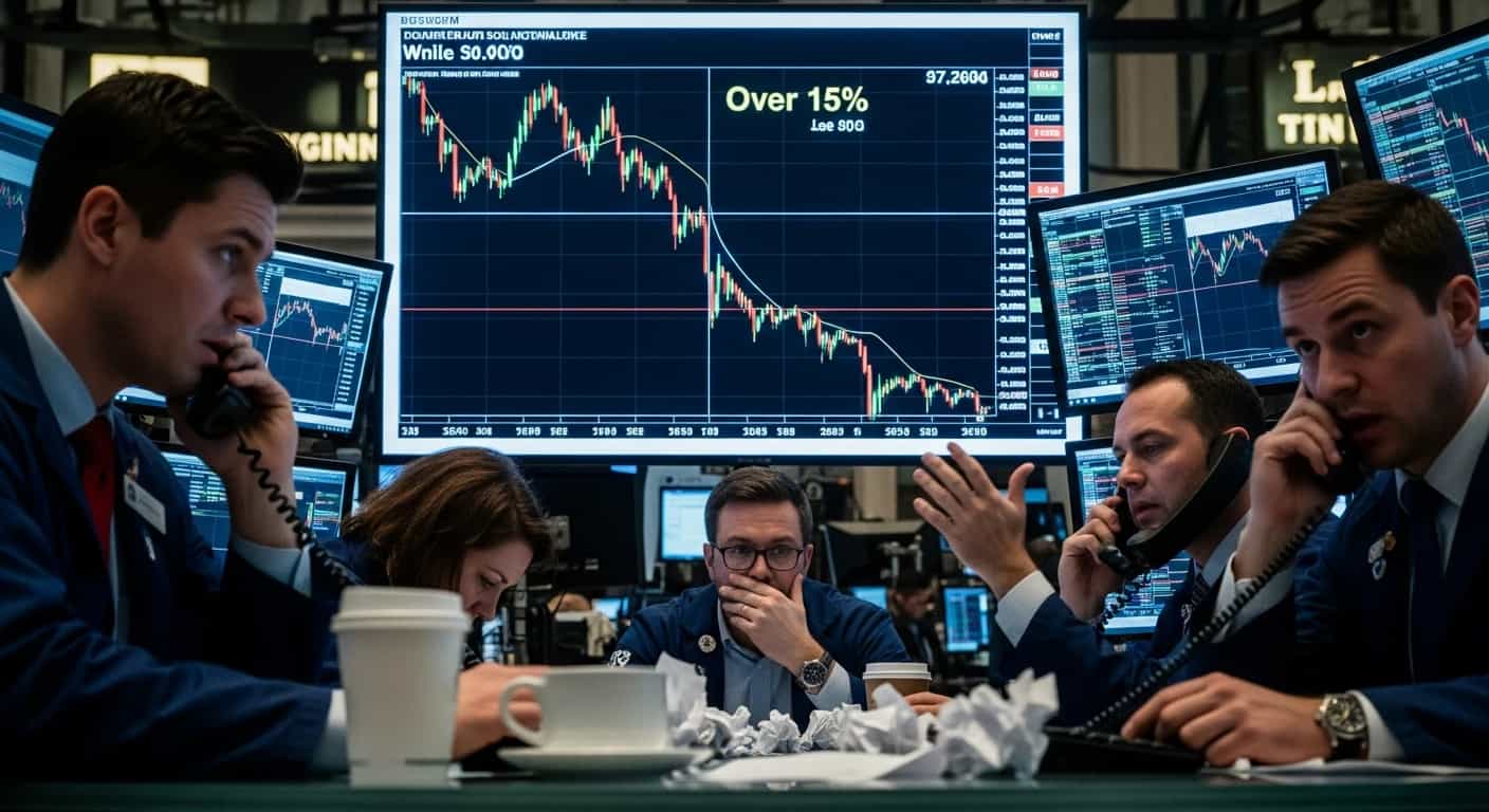 KGHM notuje dramatyczne spadki na otwarciu sesji - akcje tracą ponad 15 procent wartości