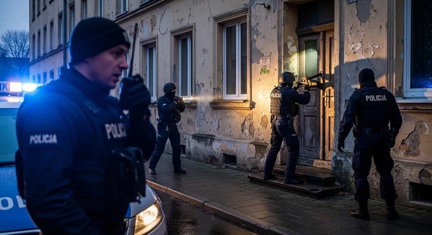 Dramatyczna akcja policji w Lęborku - 35-latek uwięził kobietę w mieszkaniu