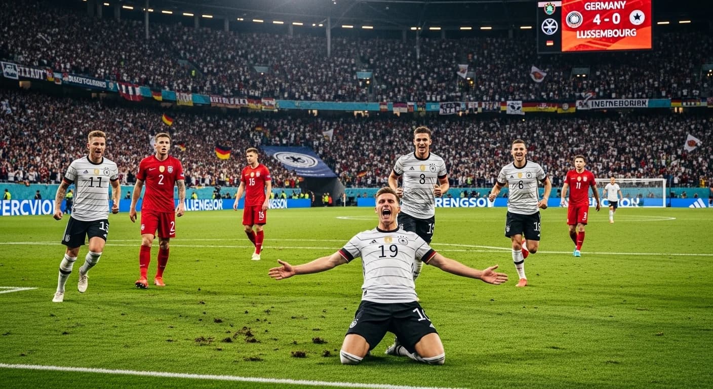 Niemcy rozgromili Luksemburg 4:0 i objęli prowadzenie w grupie eliminacyjnej MŚ 2026