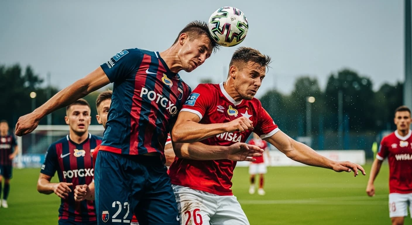 Emocjonujący sparing Pogoni z Wisłą zakończył się remisem 3:3