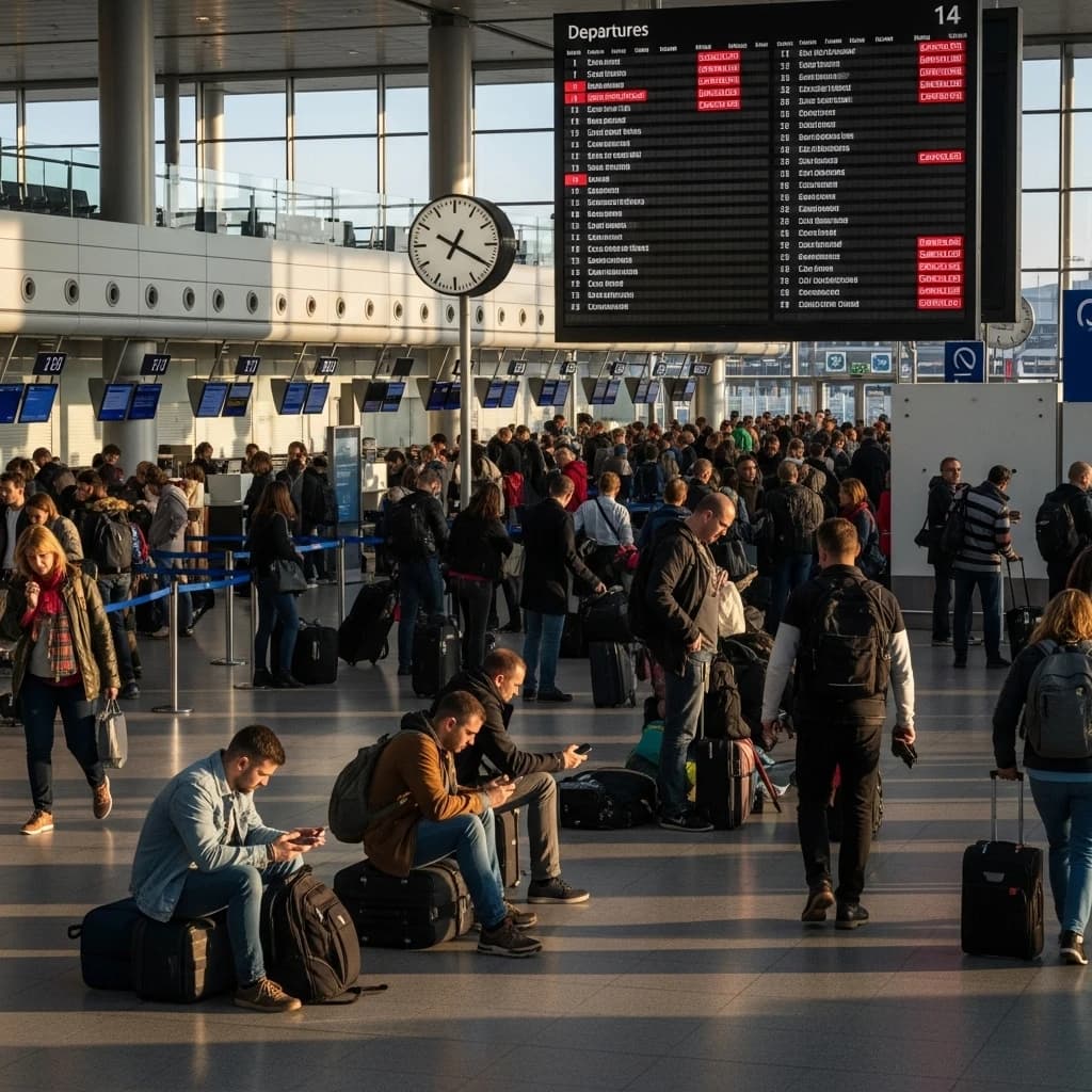 Cyberataków na europejskie lotniska - setki lotów odwołanych, chaos w Brukseli