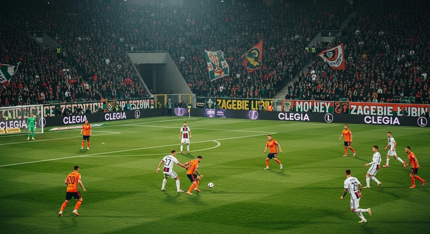 Zagłębie Lubin podejmuje Legię Warszawa w kluczowym meczu 12. kolejki Ekstraklasy