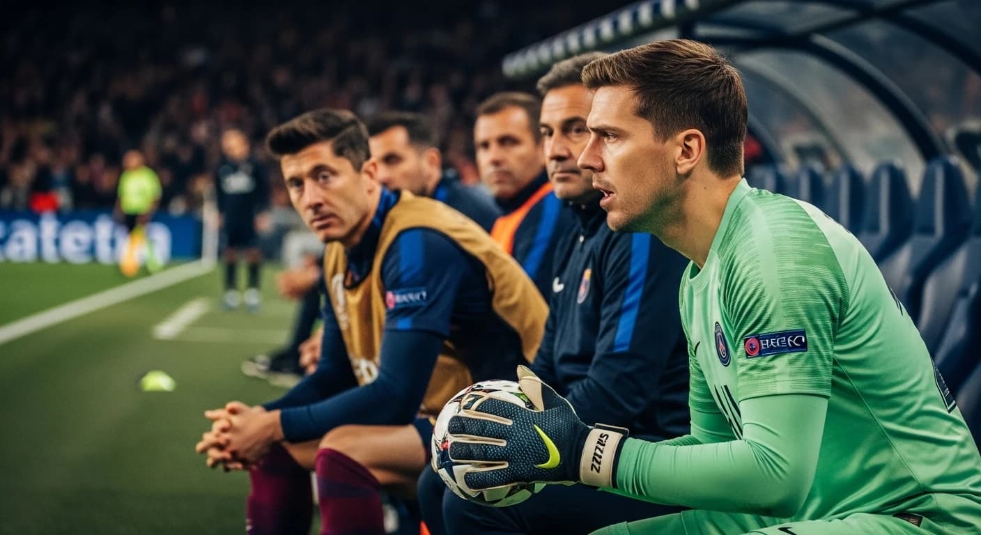 Barcelona kontra PSG w Lidze Mistrzów - Szczęsny w bramce, Lewandowski może zacząć na ławce