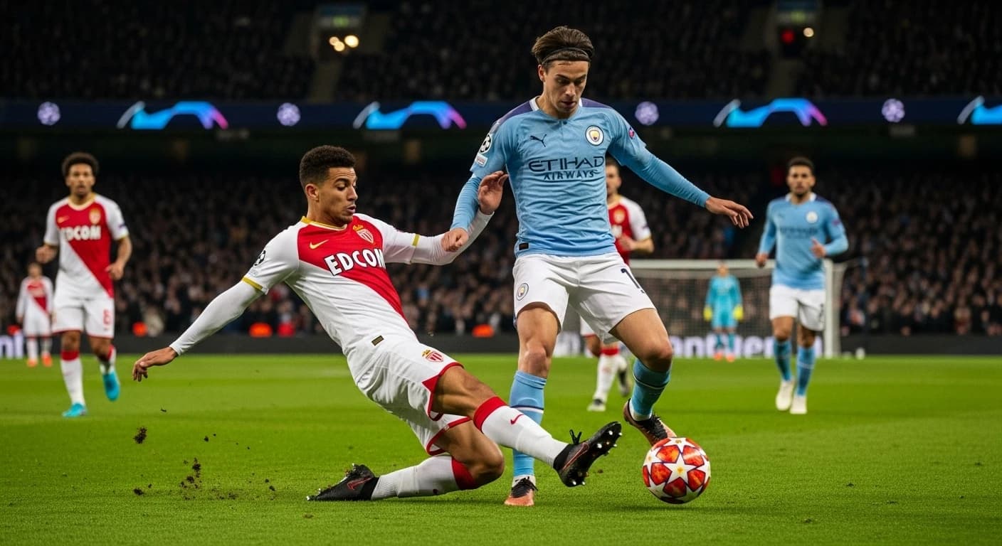 Monaco remisuje z Manchesterem City w dramatycznym meczu Ligi Mistrzów