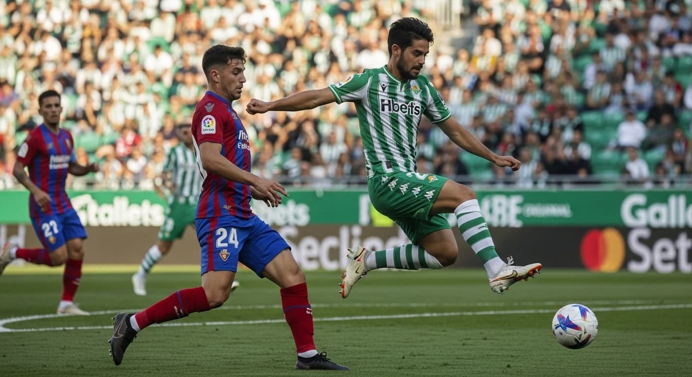 Real Betis pokonuje Osasunę 2-0 w siódmej kolejce La Liga EA Sports
