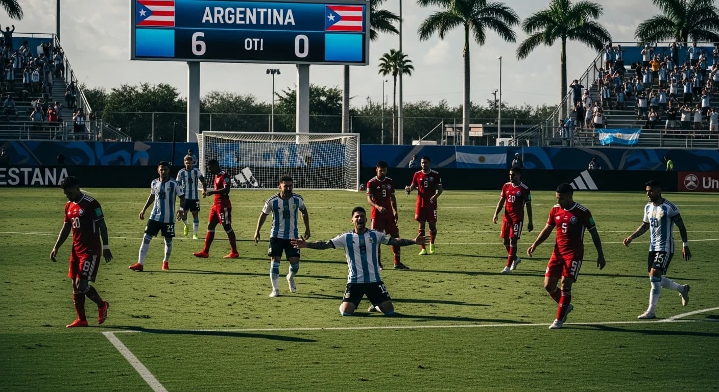 Argentyna rozbiła Portoryko 6:0 w meczu towarzyskim przeniesionym z Chicago na Florydę