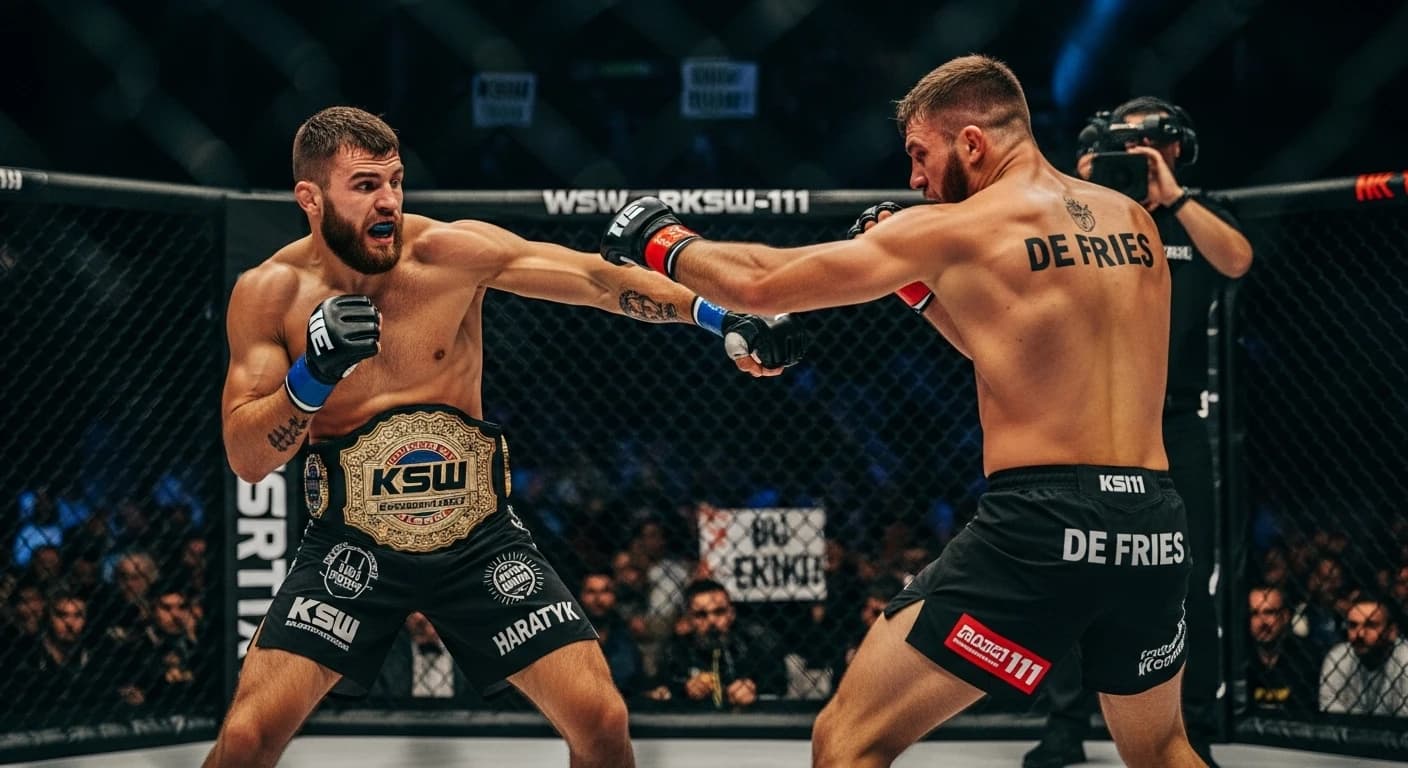 KSW 111 w Czechach - Haratyk i De Fries bronią mistrzowskich pasów w Trzyńcu