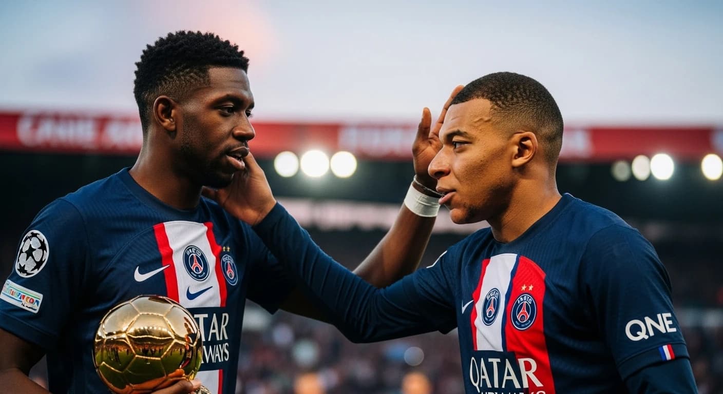 Dembélé wspiera Mbappé w walce o Złotą Piłkę po własnym triumfie