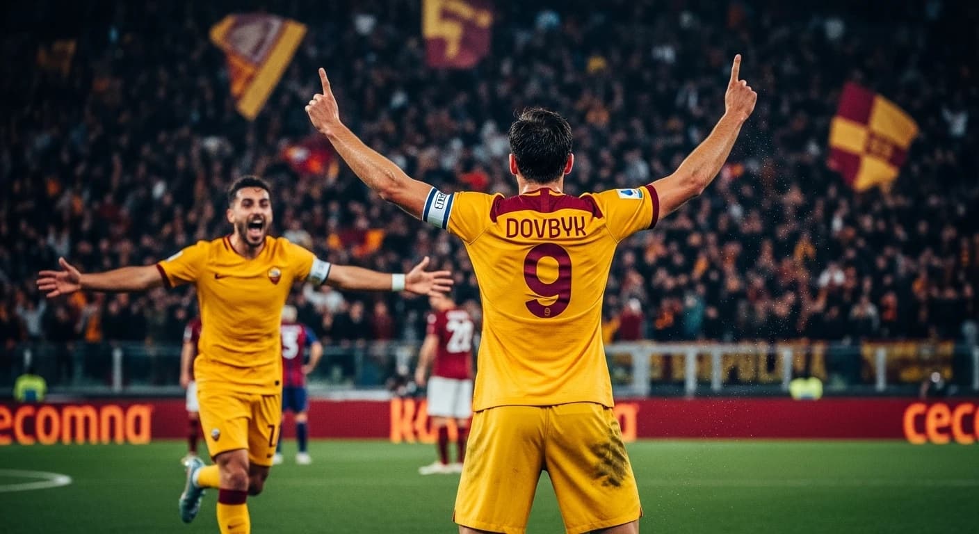 Roma pokonuje Verona 2-0 dzięki golom Dovbyka i Soulé - drużyna Gasperiniego dorównuje Napoli w tabeli