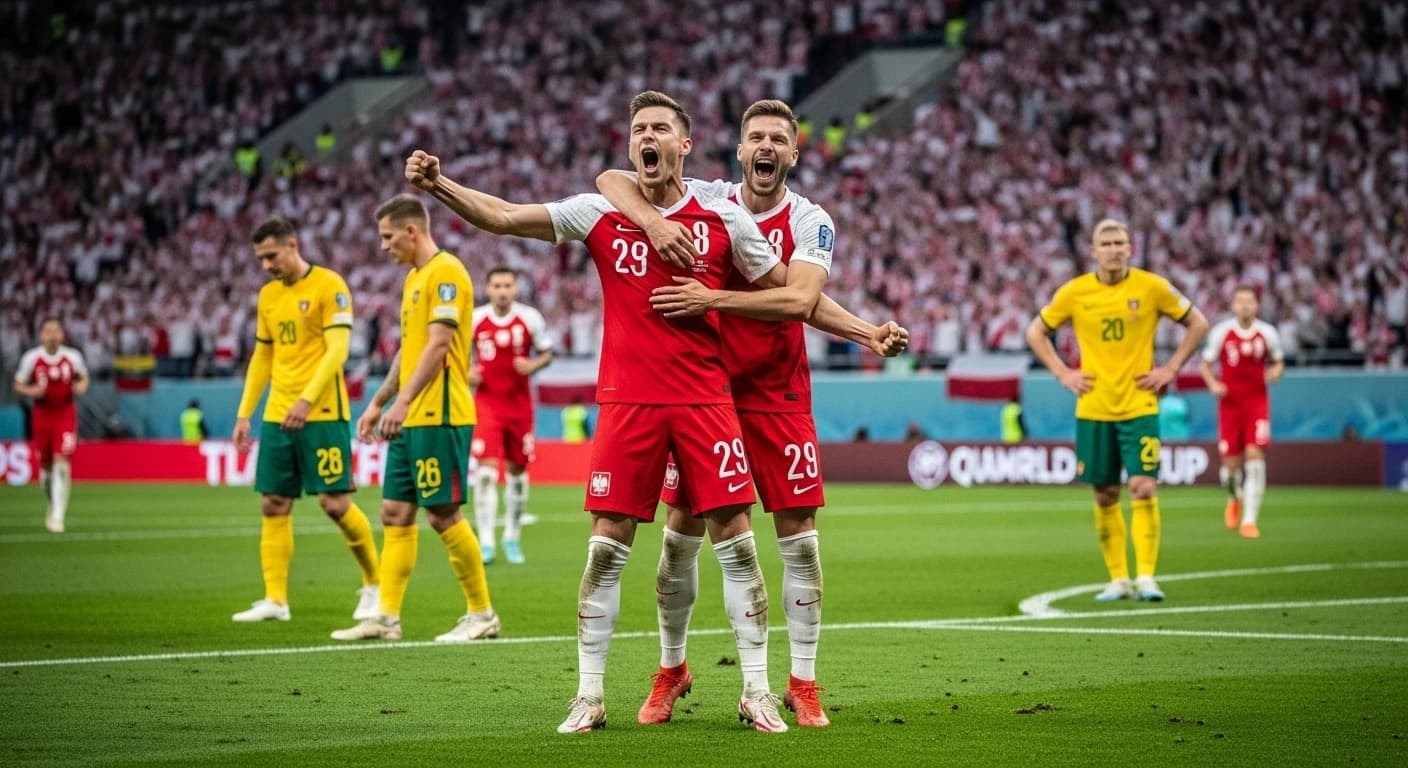 Polska pokonała Litwę 2:0 w kluczowym meczu eliminacji mistrzostw świata