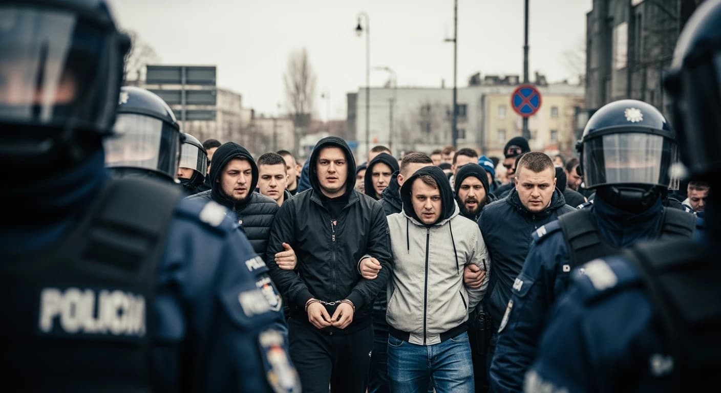 Policyjne działania przed derbami Zawisza-Elana. Zatrzymano 26 pseudokibiców w Toruniu