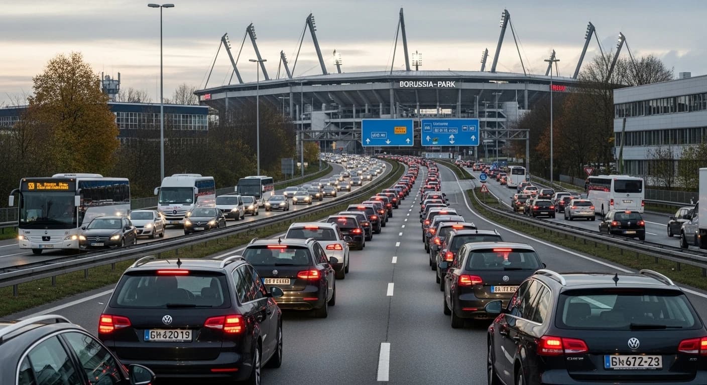 Opóźnienie meczu Borussia Mönchengladbach - Bayern Monachium z powodu korków drogowych