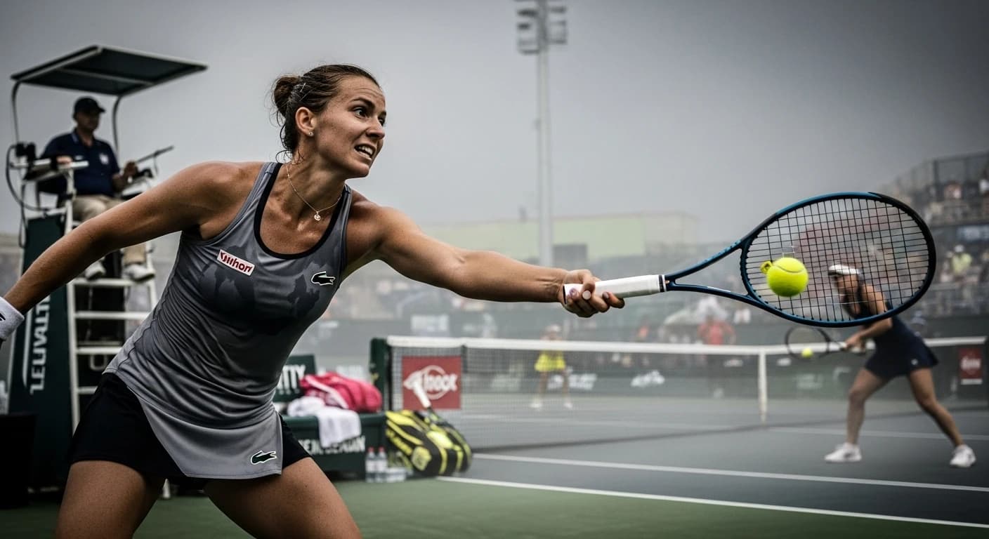 Magdalena Fręch przegrywa z Kudiermietową w ekstremalnych warunkach w Wuhan