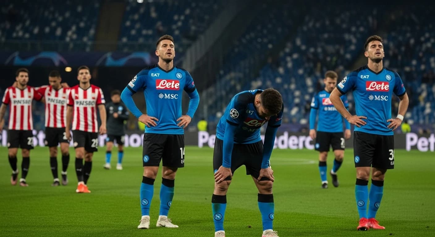 Napoli ponosi klęskę w Eindhoven - PSV miażdży Azzurrich 6:2 w Lidze Mistrzów