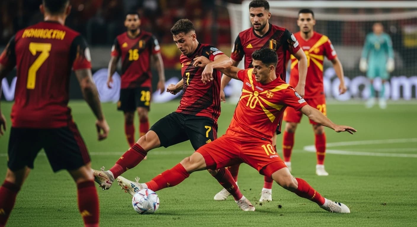 Macedonia Północna ponownie zatrzymuje Belgię w eliminacjach mistrzostw świata