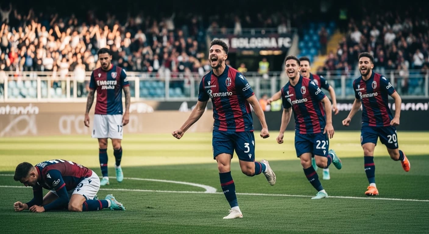 Bologna prowadzi w Cagliari po bramce Holma w pierwszej połowie