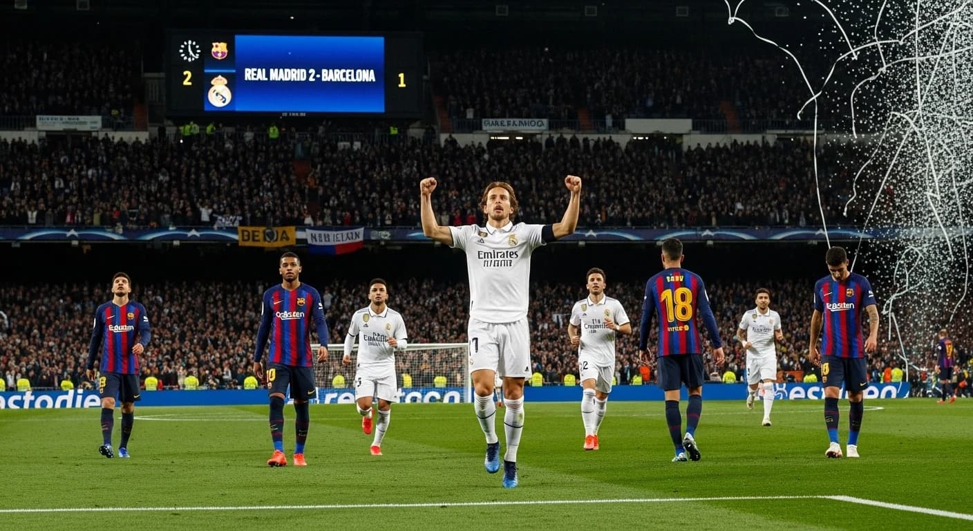Real Madryt pokonuje Barcelonę 2-1 w El Clasico i zwiększa przewagę w La Liga