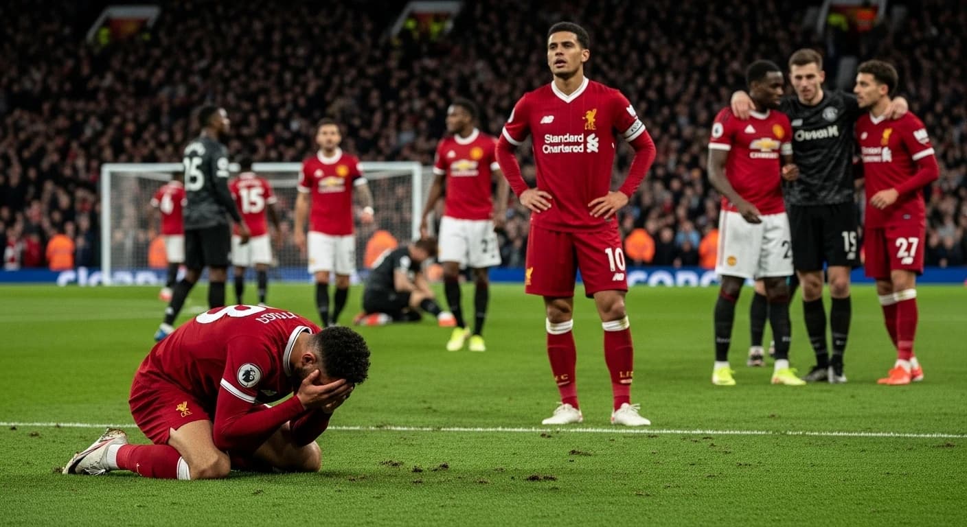 Liverpool przegrywa z Manchesterem United w dramatycznym starciu na Anfield