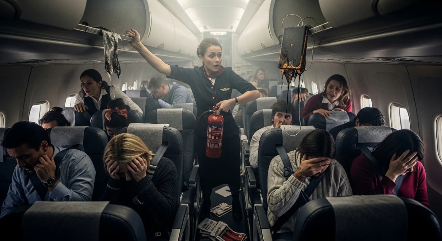 Panika na pokładzie Air China - pożar powerbanku zmusza do awaryjnego lądowania