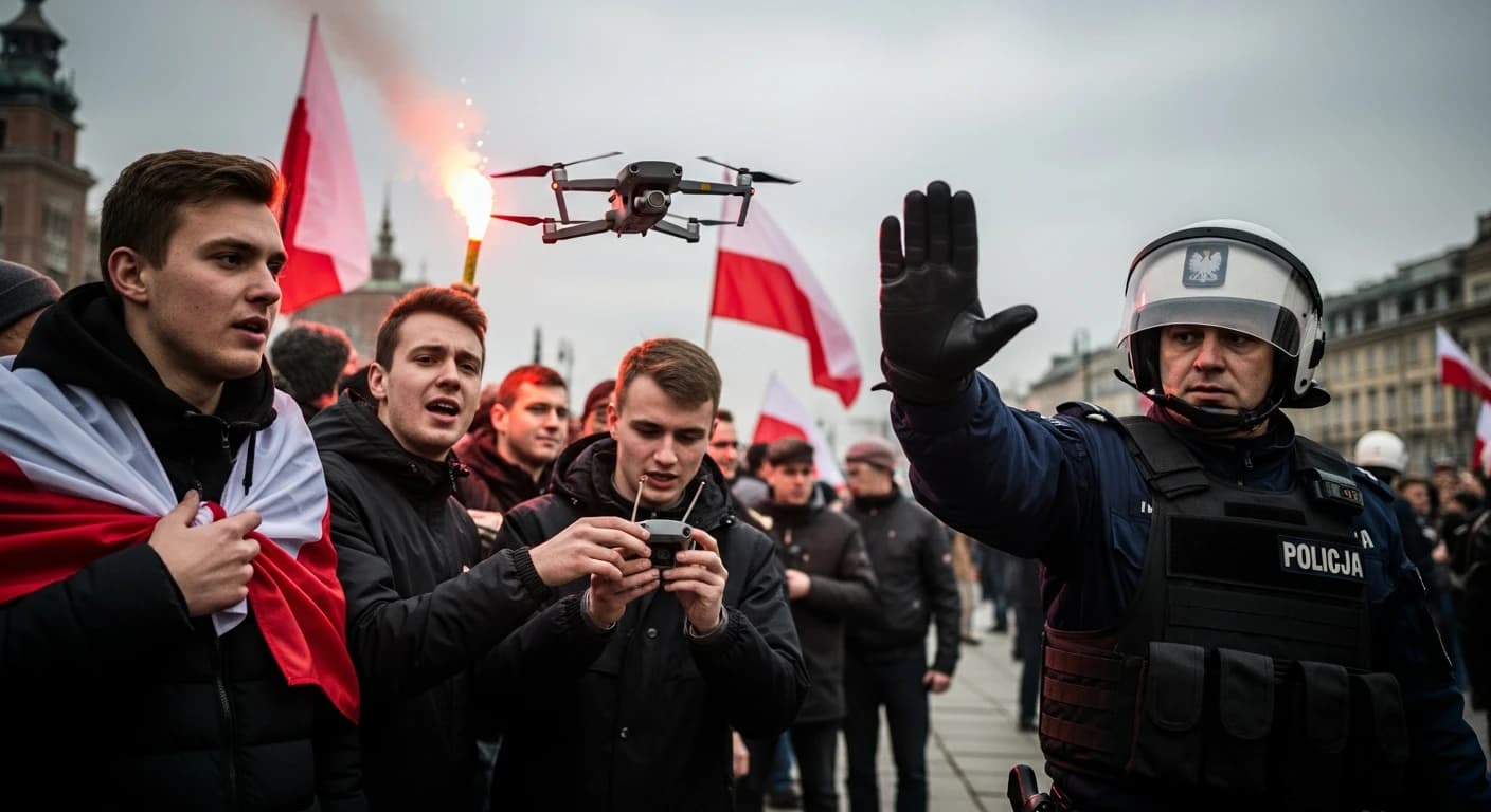 Marsz Niepodległości 2025: Zakaz dronów i pirotechniki w Warszawie podczas obchodów 11 listopada