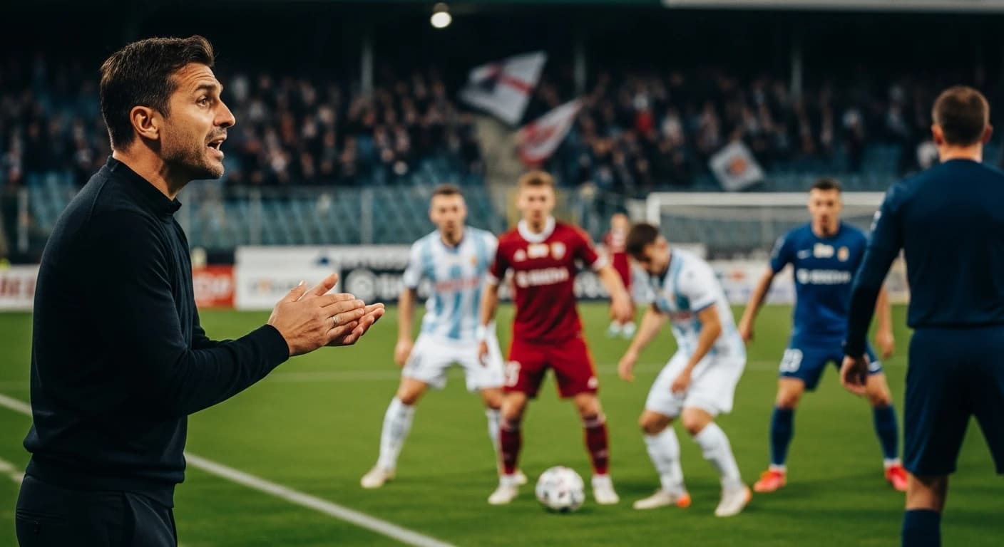 GKS Tychy przegrywa z Wieczystą Kraków w debiucie Gino Lettieriego