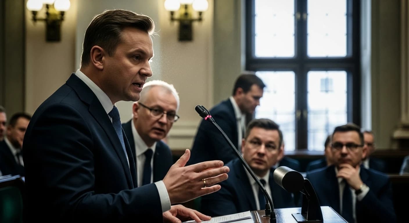 Skandal w Sejmie - Paweł Śliz wulgarnie o Tomaszu Zimochu przy włączonym mikrofonie